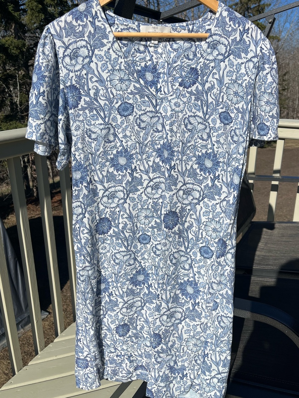 Next x Morris & Co. Linen Blend Shift Dress